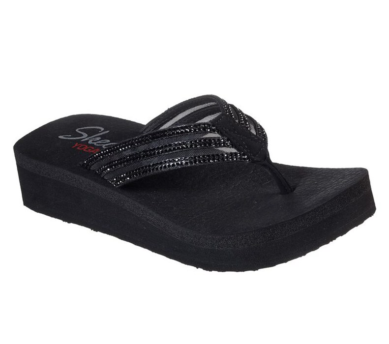Skechers Dam Svarta Flip Flop - Vinyasa - Sugar Pie - Sverige (DGVSI-3167)